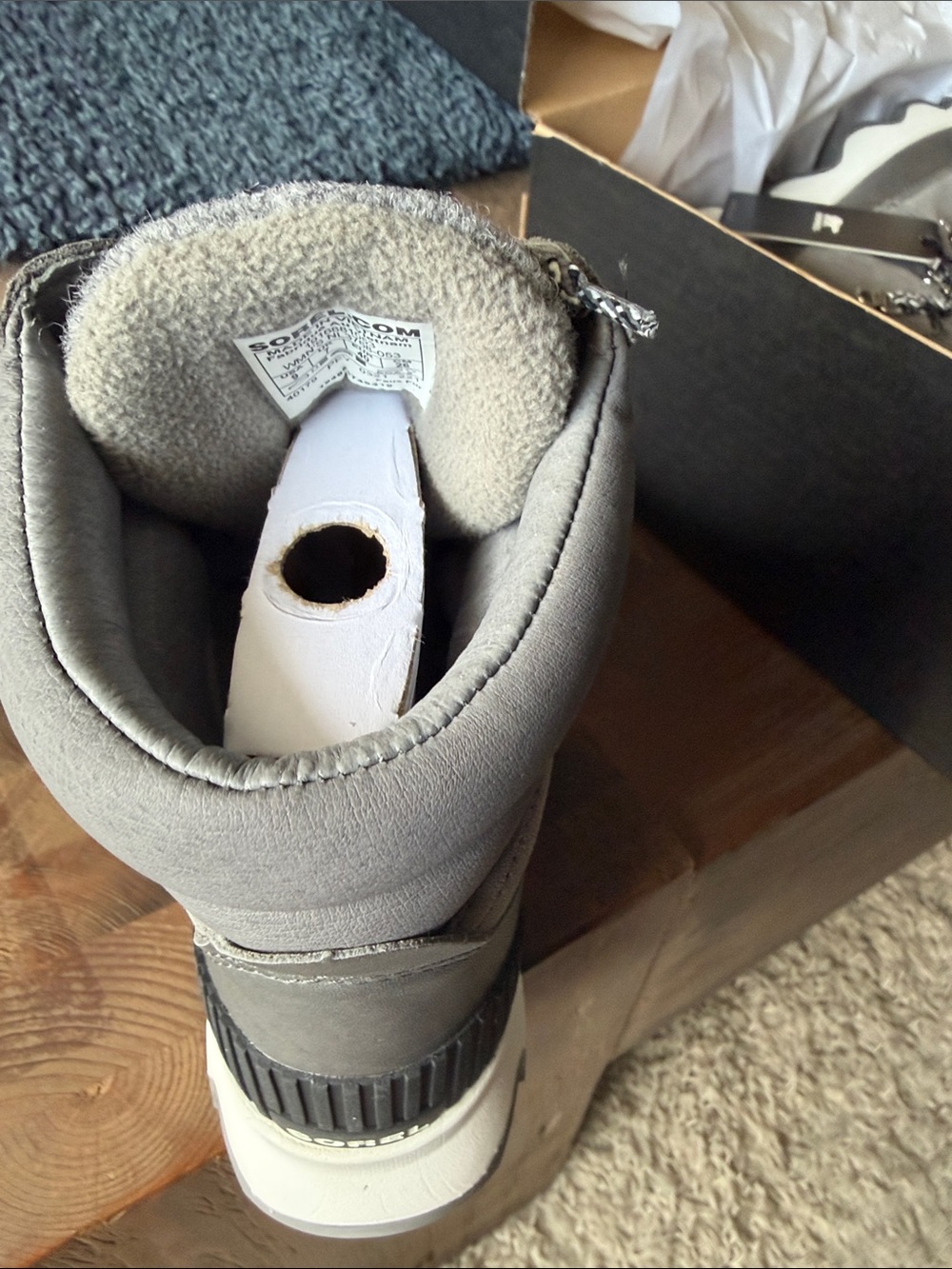 Women’s Gray Winter Hiker Boots - Rugged Trail Style - Picture 5 of 10